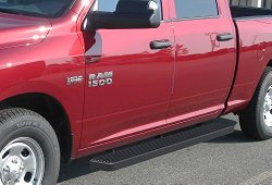 Matte Black 5″ Running Boards 09-16 Dodge Ram 1500 10-16 Ram 2500/3500 Crew Cab