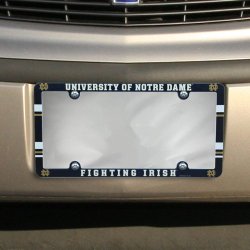 NCAA Notre Dame License Plate with Full Color Frame