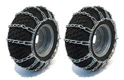 New Pair 20x10x8 20×10-8 20x10x10 Snow Mud Traction TIRE CHAINS, 2-Link Spacing
