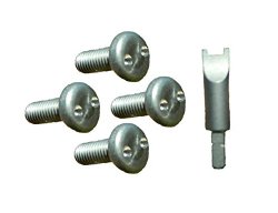 Plate Keeper License Plate and Frame Security Screw Set for BMW Mercedes