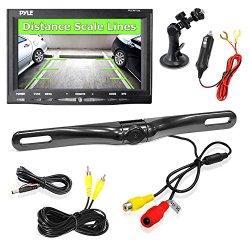 Pyle PLCM7500 Car Vehicle Backup Camera & Monitor Parking Assistance System, Waterproof, Night Vision, 7” Display, Distance Scale Lines, Swivel Adjustable Camera