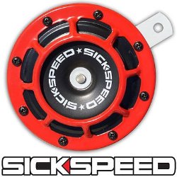 Red Super Loud Compact Electric Blast Tone Horn For Car/Truck/Suv 12V P3 for Subaru BRZ