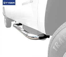 TYGER 3inch Stainless Steel Side Step Nerf Bars 2pcs Fit 99-15 Silverado/Sierra Regular Cab LD/HD