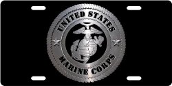 United States Marines – License Plate Tag by Redeye Laserworks