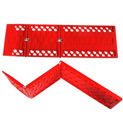 WawaAuto Car Escaper, Foldable Traction Mat, Ideal to Unstuck Your Car From Snow, Ice, Mud, and Sand -2 Pack