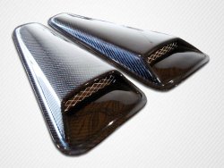 2005-2013 Ford Mustang Carbon Creations Racer Window Scoop – 2 Piece