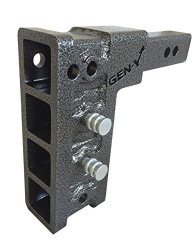 GenY 304,Drop Hitch,Dual Receiver,Adjustable 2″ Solid Shaft,Dual Receiver Hitch,drop/raise 7.5″,with two 5/8″Pins “Hitch Only”