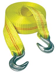 Keeper 02825 Emergency 25′ Tow Strap With Spring Latch Hooks – 12,000 lb Web Capacity