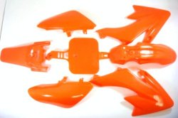 PS31 Dirt Pit Bike 50cc 70cc 90cc 110cc 125cc 138cc Fairings Plastic Body Fairing Kit Parts Honda CRF50 XR50 – Orange