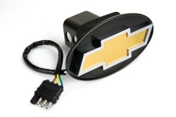 Reese Towpower 86062 Licensed LED Hitch Light Cover with Chevy Bow Tie Logo