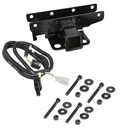 Rugged Ridge 11580.51 Black Receiver Hitch Kit with Wiring Harness