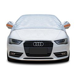 Tofern Half Size Waterproof Car Cover Top Winter Summer Car Cover – Sedan – XL