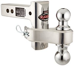 Trimax TRZ4ALRP 4″ Aluminum Adjustable Hitch with Dual Hitch Ball and Receiver Adjustment Pin