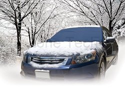 Zone Tech Winter Windshield Car Protector Premium Quality Blue Snow Sleet Ice Cover Self-Included Mesh Storage Bag