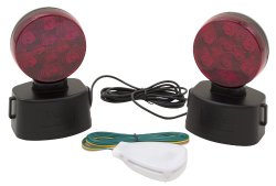 Blazer C6304 LED Round Wireless Towing Light Kit – Under 80-Inches – Red