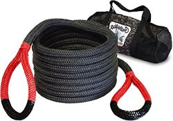 Bubba’s Kinetic Snatch Rope with Carry Bag – 7/8 inch X 30 ft (22mm x 9m long) (VEHICLE RECOVERY)