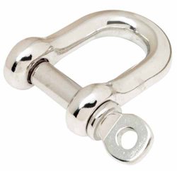 D SHACKLE Stainless Steel 3/8 IN