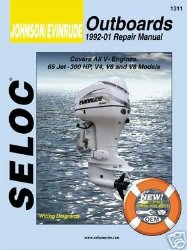 Johnson Evinrude Outboard, V4, V6, & V8, 1992-2001 Repair Manual