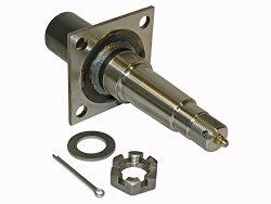 Round Stock – Trailer Axle Spindle With 4-Hole Flange – 1-3/8 Inch to 1-1/16 Inch I.D Bearings