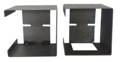 Set of Steel Trailer Square Tail Light Mounting Boxes