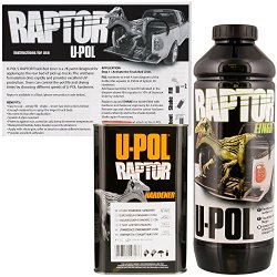 U-POL Raptor Black Urethane Spray-On Truck Bed Liner & Texture Coating, 1 Liter