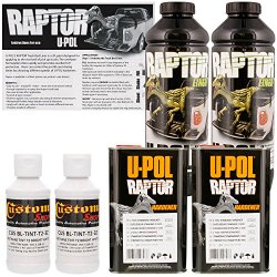 U-POL Raptor Bright White Urethane Spray-On Truck Bed Liner & Texture Coating, 2 Liters