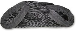 U.S. made KINETIC RECOVERY ROPE (Snatch Rope) MILITARY-GRADE (BLACK) – 1 inch X 30 ft (4X4 VEHICLE RECOVERY)