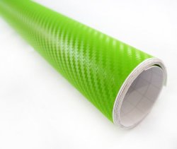 3D Green Carbon Fiber Texture Vinyl Wrap Sticker Decal Film Sheet – 1″X8″ Sample