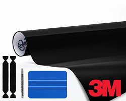 3M 1080 Black Gloss 1ft x 5ft Vinyl Car Wrap With 3M Tool Kit