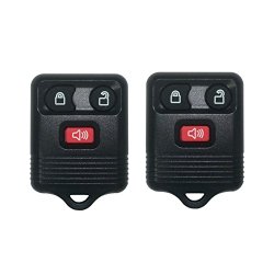 A Pair New 3 Buttons Smart Remote Key Shell Case Fob fit for 1998-2009 Ford F150 F-250 F350