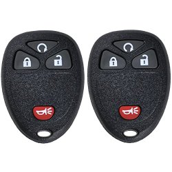 Discount Keyless Pair of Replacement 4 Button Automotive Keyless Entry Remote Control Transmitters 15913421