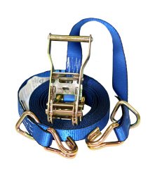 Everest S1027 Blue 1″x 16′ Heavy Duty Ratchet Tie Down with D-Ring