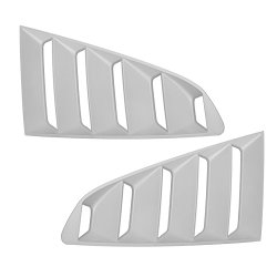 For Ford Mustang 15 GT Side Window Scoop Louver Unpainted Primer