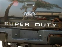 Ford Super Duty Chrome Mirror Back Letter Inserts