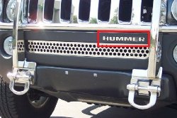 Hummer H3 Front Bumper Chrome Letters Insert