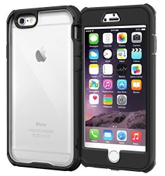 iPhone 6s Plus Case, roocase [Glacier TOUGH] Granite Black