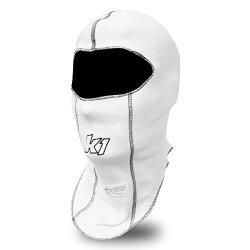 K1 Race Gear Single Layer Nomex Head Sock/Balaclava (White)