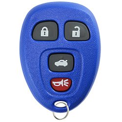 KeylessOption Keyless Entry Remote Control Car Key Fob Replacement for 15252034 -Blue