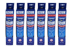 Ozium Smoke & Odor Eliminator Car & Home Air Sanitizer / Freshener, 3.5oz Spray Original Scent – Pack of 6