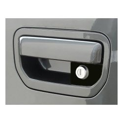 Pop & Lock PL6102 Silver Manual Tailgate Lock for Honda Ridgeline (Works with/without factory backup camera)