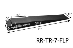 Race Ramps RR-TR-7-FLP 7″ Trailer Ramp with Cut-Out