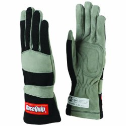 RaceQuip 351002 351 Series Small Black SFI 3.3/1 One Layer Racing Gloves