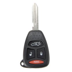 Replacement Case Shell Fob And Pad Combo Remote Key Keyless For Dodge Chrysler Jeep (Model A)