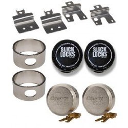 Slick Locks Chevy GMC Swing Door Kit Complete with Spinners, Weather covers and Locks