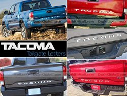Toyota Tacoma 2016 Chrome Letters Insert Tailgate