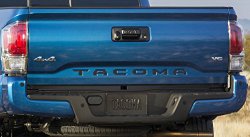 Toyota Tacoma 2016 Tailgate Insert Piano Black Letters