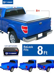 Tyger Auto TG-BC2D2062 RoLock Low Profile Roll-Up Truck Bed Tonneau Cover (For 02-08 Dodge Ram 1500 8′ Bed Only. 2003-2008 Dodge Ram 2500/3500 8′ Bed Only)