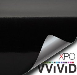 VViViD Black Gloss 5ft x 3ft Vinyl Wrap Roll with Air Release Technology