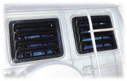 Willpak Industries 2001 ABS Van Rear Window Louver for Chevrolet/GMC