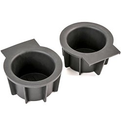 (2) 2004-2014 Front Center Console Cup Pop Can Bottle Rubber Holders Insert Fits F-150 Expedition Navigator Ford 2L1Z7813562AAA OEM Replacement